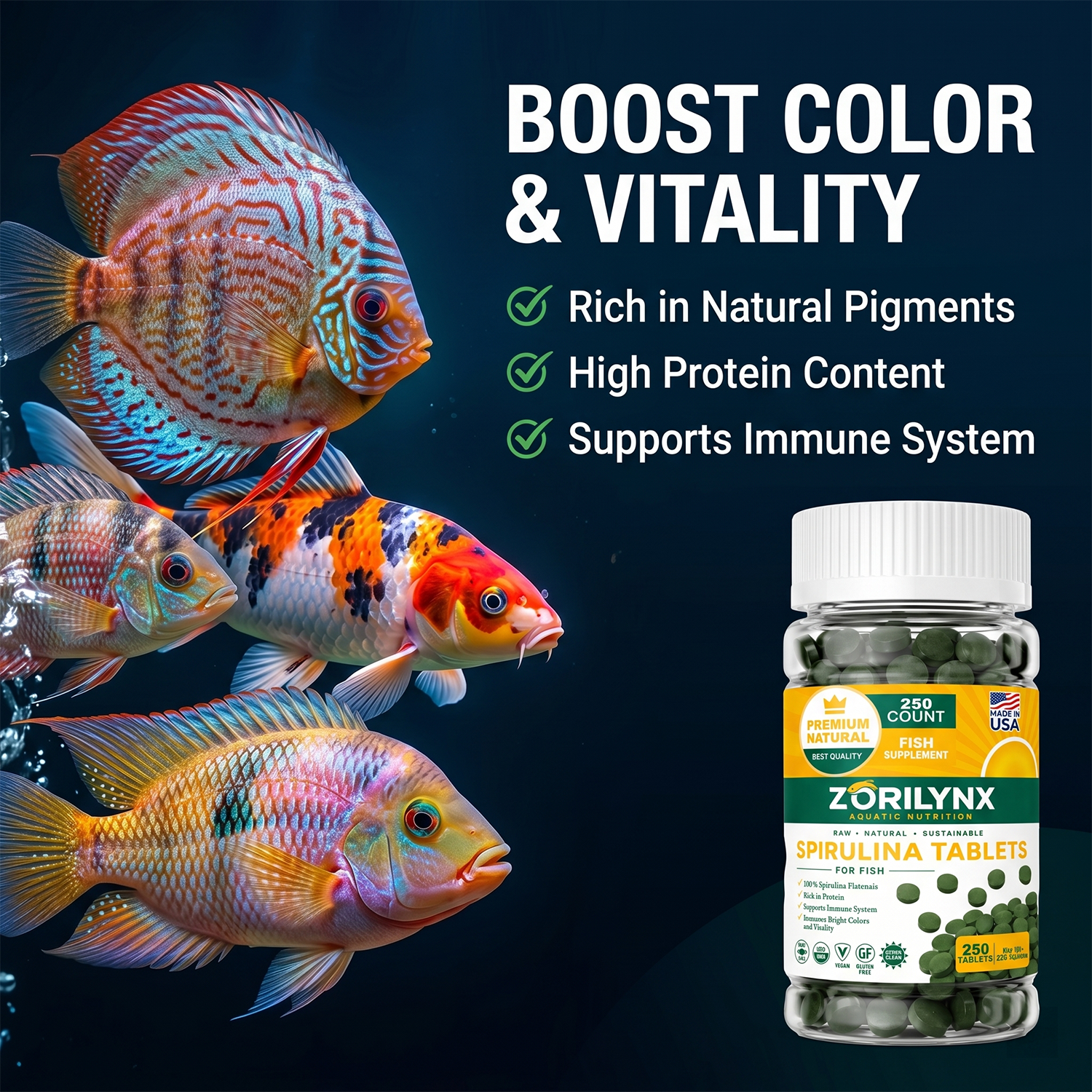 1250pcs High Purity Spirulina  - مراجعة Spirulina Tablet Organic وسعره