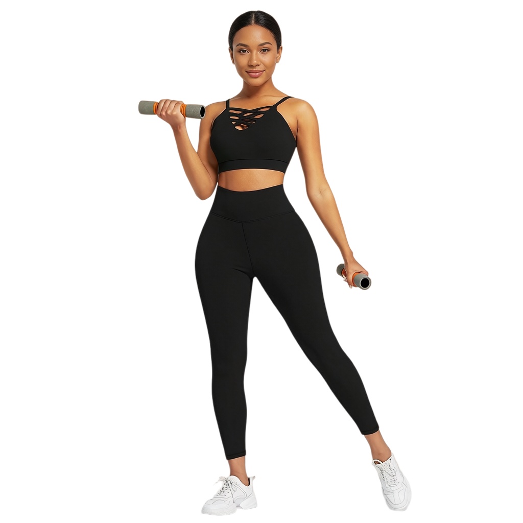 3 Pieces Women's Yoga Fitness  - مراجعة Fitness & Nutrition Lab وسعره