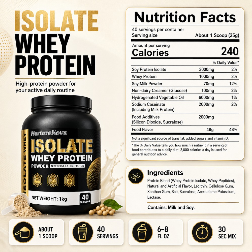 NurtureNova Isolate Whey Prote - مراجعة Fitness Nutrition Whey Protein وسعره