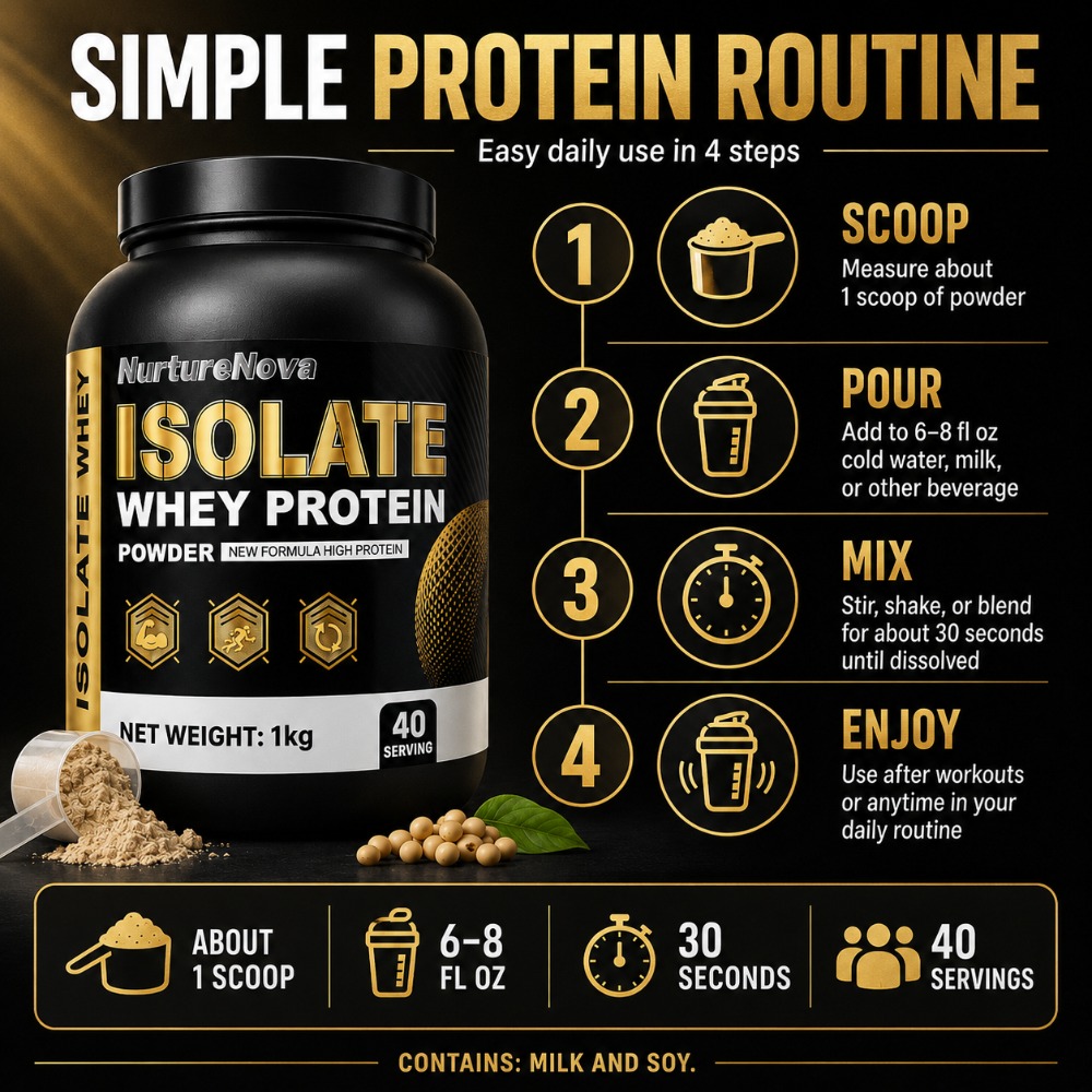 NurtureNova Isolate Whey Prote - مراجعة Fitness Nutrition Whey Protein وسعره