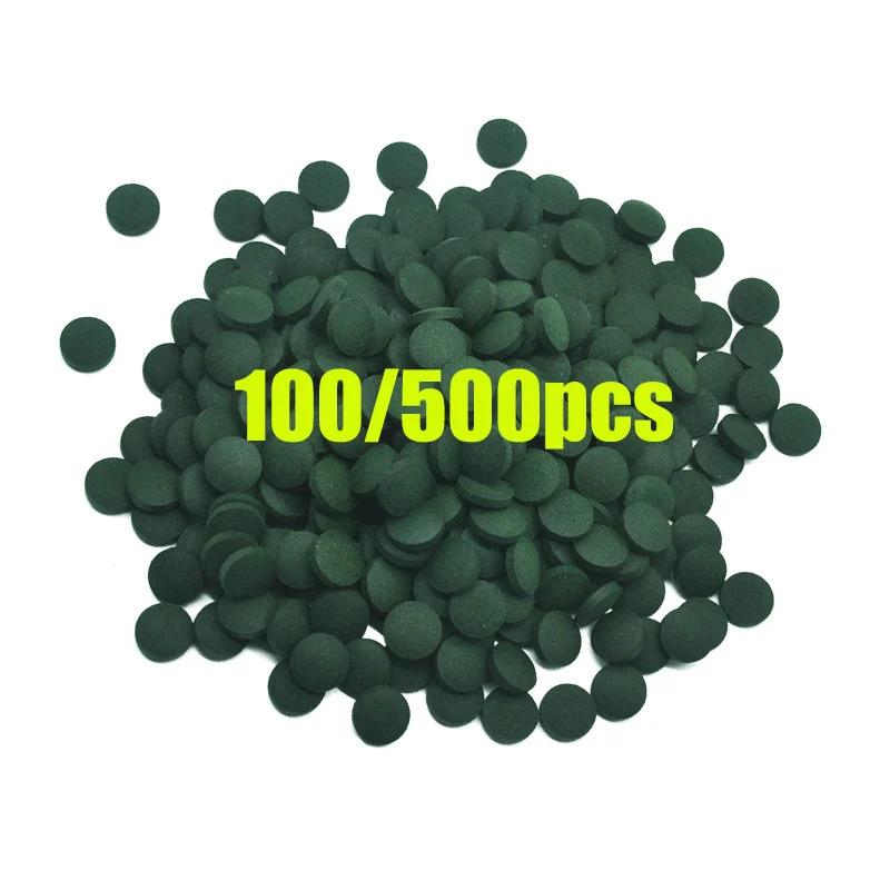 50/100/300/500pcs Spirulina Ta - مراجعة Spirulina Tablet Organic وسعره