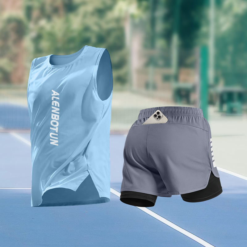 Men Running Sports Set Summer  - مراجعة Fitness & Nutrition Lab وسعره
