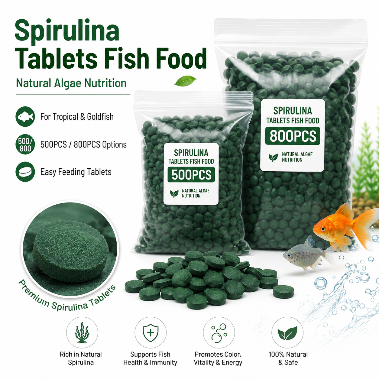 High Purity Spirulina Tablets  - مراجعة Spirulina Tablet Organic وسعره