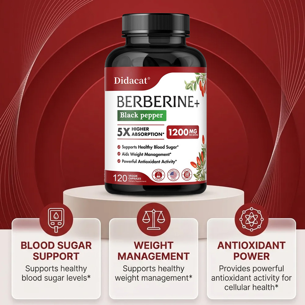 Berberine Supplement 1200mg -  - مراجعة Berberine Hcl Capsule وسعره